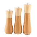 Round Shape Bamboo Salt Pepper Shaker